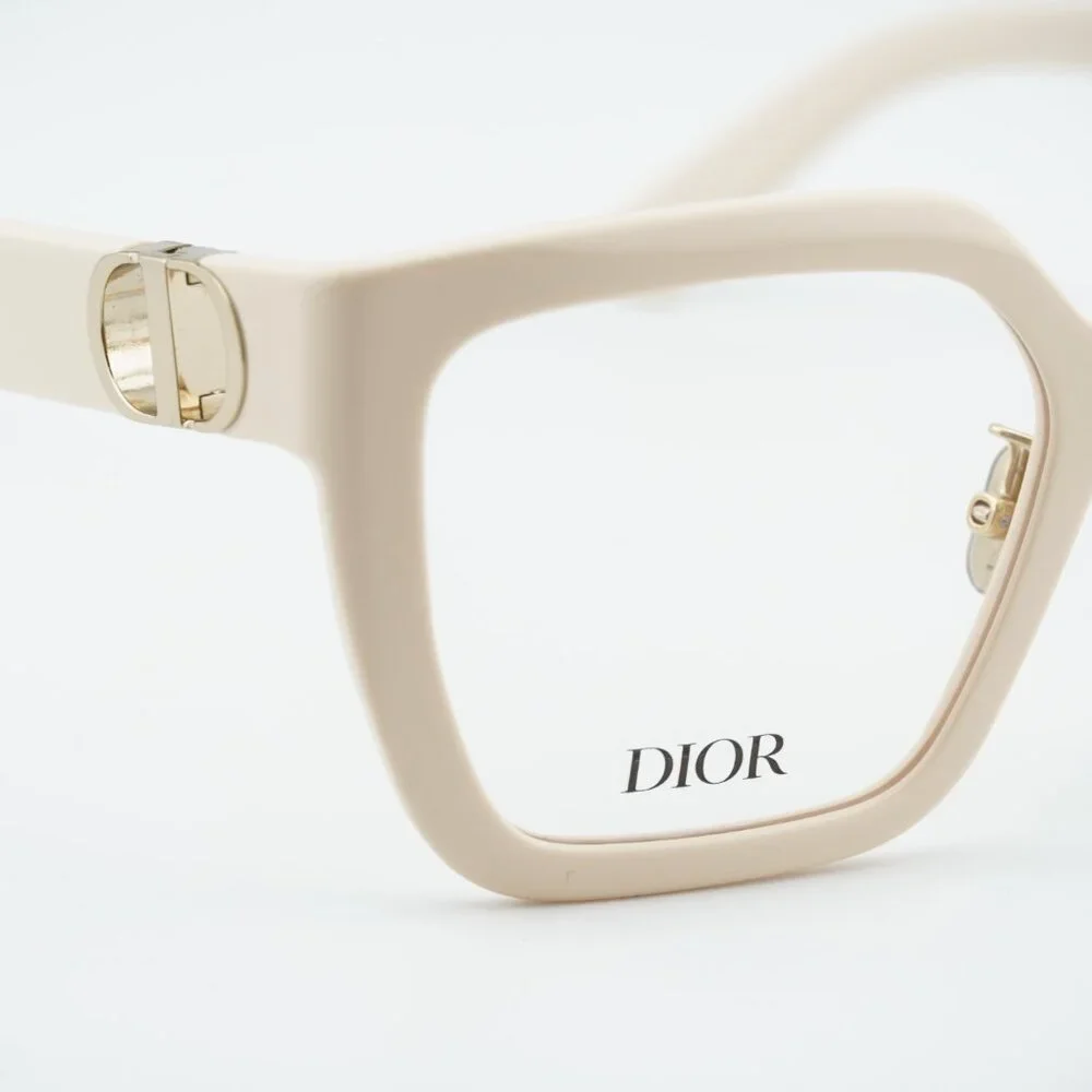 Dior 30MONTAIGNEO S1F 9500 Eyeglasses Ivory 55mm Square Frame